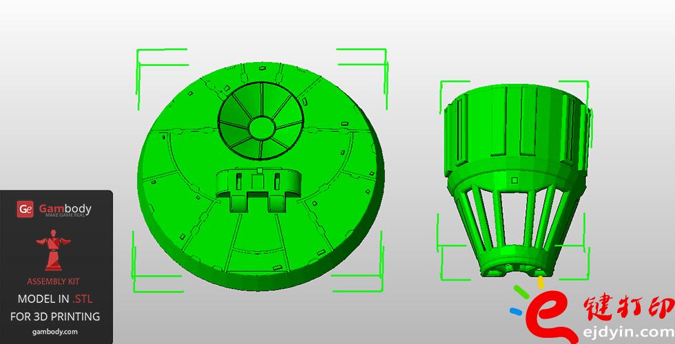 [超清圖集]<<星球大戰(zhàn)之原力覺醒>>千年隼號飛船3D打印作品欣賞(附模型下載地址)